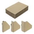 thumbnail image 1 of Uxcell 120 Pack Adjustable Cardboard Corner Protector, Cardboard Edges Protector 9.5x9.5cm Fits 1, 1.5 and 2 Inch Brown, 1 of 6