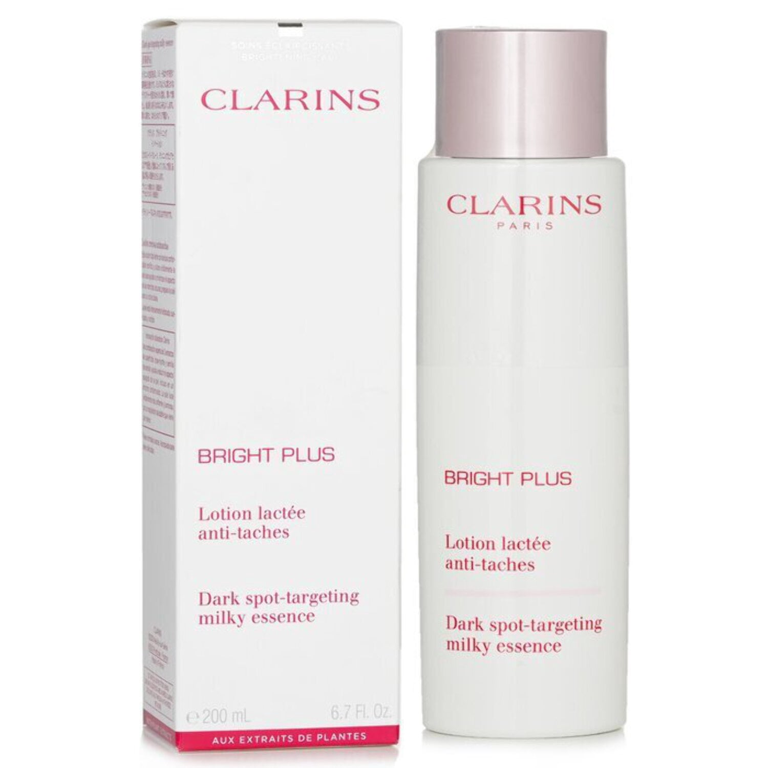 Clarins 276463 6.7 oz Bright Plus Dark Spot Targeting Milky Essence Skincare for Womens