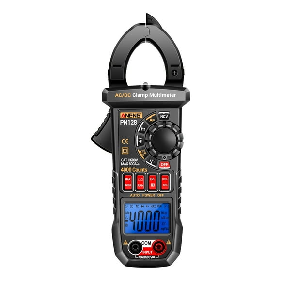 ANENG PN128 Clamp Meter 4000 Counts 600A AC/DC Current Ammeter