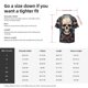 thumbnail image 5 of Fotbe Vintage Leaf Flower Skull Camisa Estampada de Manga Corta para Hombre, Casual de Verano, Estilo Playero, Sin Arrugas-XX-Large, 5 of 5