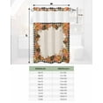 thumbnail image 6 of No Hook Shower Curtain with Snap in Liner, Thanksgiving Orange Pumpkin Wreath with Wood House Hotel Shower Curtains for Bathroom, Washable Shower Curtain Liner Set with Mesh Top Window, 48"x72", 6 of 6