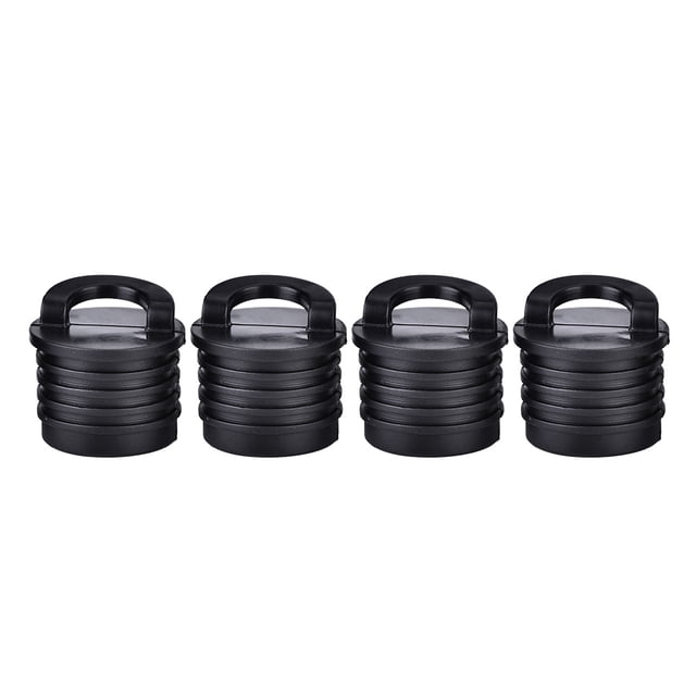 4 Uds barco canoa Kayak barco imbornal tapón tapones agujeros de drenaje tapones accesorios negro