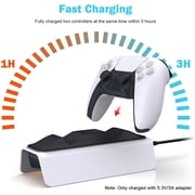 Fast Charging Dock for PS5 Dualsense Controller, Playstation 5 Charging Station with LED Indicator