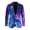 Galaxy Wolf Lighting, variant on Hunting Camo Tree Print Men's Sports Suit Jacket Trendy One Button Business Casual Blazer Business Wedding Jackets with 2 Side Pockets