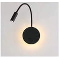 thumbnail image 1 of Lámpara de pared de diseño elegante y moderna, luces de cabecera giratorias para leer junto a la cama, fundición a presión de aluminio que garantiza durabilidad, función ajustable de 360°, aplique de, 1 of 7