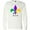 AA-White, variant on Inktastic Mardi Gras Fleur De Lis Long Sleeve T-Shirt