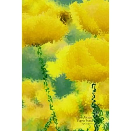 Yellow Abstract Poppies Journal: (Blank Book, Notebook, Diary)