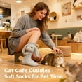 thumbnail image 3 of Animal Socks, 3D Knit Animal Sloth Socks for women, Cute Plush Animals Hug Sock, Long Stocking Sock for Christmas Gifts, 3 of 7
