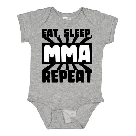 

Inktastic Eat Sleep MMA Repeat Gift Baby Boy or Baby Girl Bodysuit