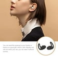 thumbnail image 1 of Ruiboury Bouchons d'Oreilles en Silicone Réduction de Bruit Réutilisables pour Bureau Maison, Noir, 2 Couches, 1 of 8