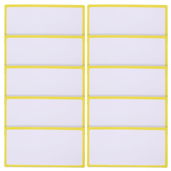10pcs Dry Erase Magnetic Labels Name Plate Tags Reusable Label Nameplates Writable Magnets Labels