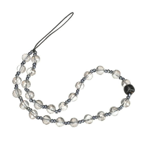 GOOHOCHY 2 Pcs -lost Chain Charms Strap Beaded Lanyards for Women Grey