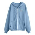 thumbnail image 5 of Hoodies for Women Quarter Zip Neck Minimalist Stylish Women's & Sweatshirts For Casual Wear Long Sleeve Pullover With Hood Every Season Comfortable Fit Daily Outings Easy To Care, 5 of 6
