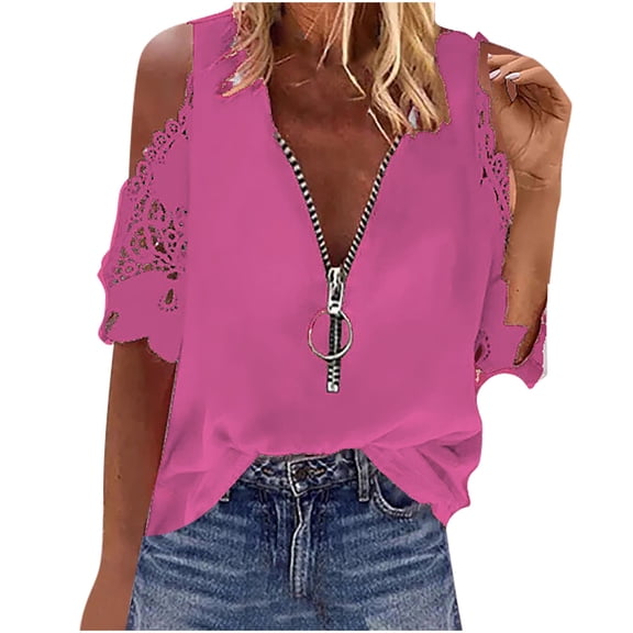 Scyoekwg Womens Dressy Blouses Comfy Clothes Ladies Blouses Dressy Casual Short Sleeve Tops Womens Summer Fashion Trendy Womens Going Out Outfits Loose
