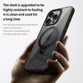 thumbnail image 2 of ELEHOLD Clear Case for iPhone 14, Magnetic Translucent Clear Case with Invisible Stand,Gray, 2 of 6