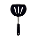 thumbnail image 2 of Kitchen Utensils Heat Resistant Cooking Silicone Pancake Spatula Wide Flexible Spatula Non Stick Pan Round Pancake Spatula Hot Cooking Spatula Slotted Spatula for Fish, Eggs, set of 4(Black,12.6x6"), 2 of 4
