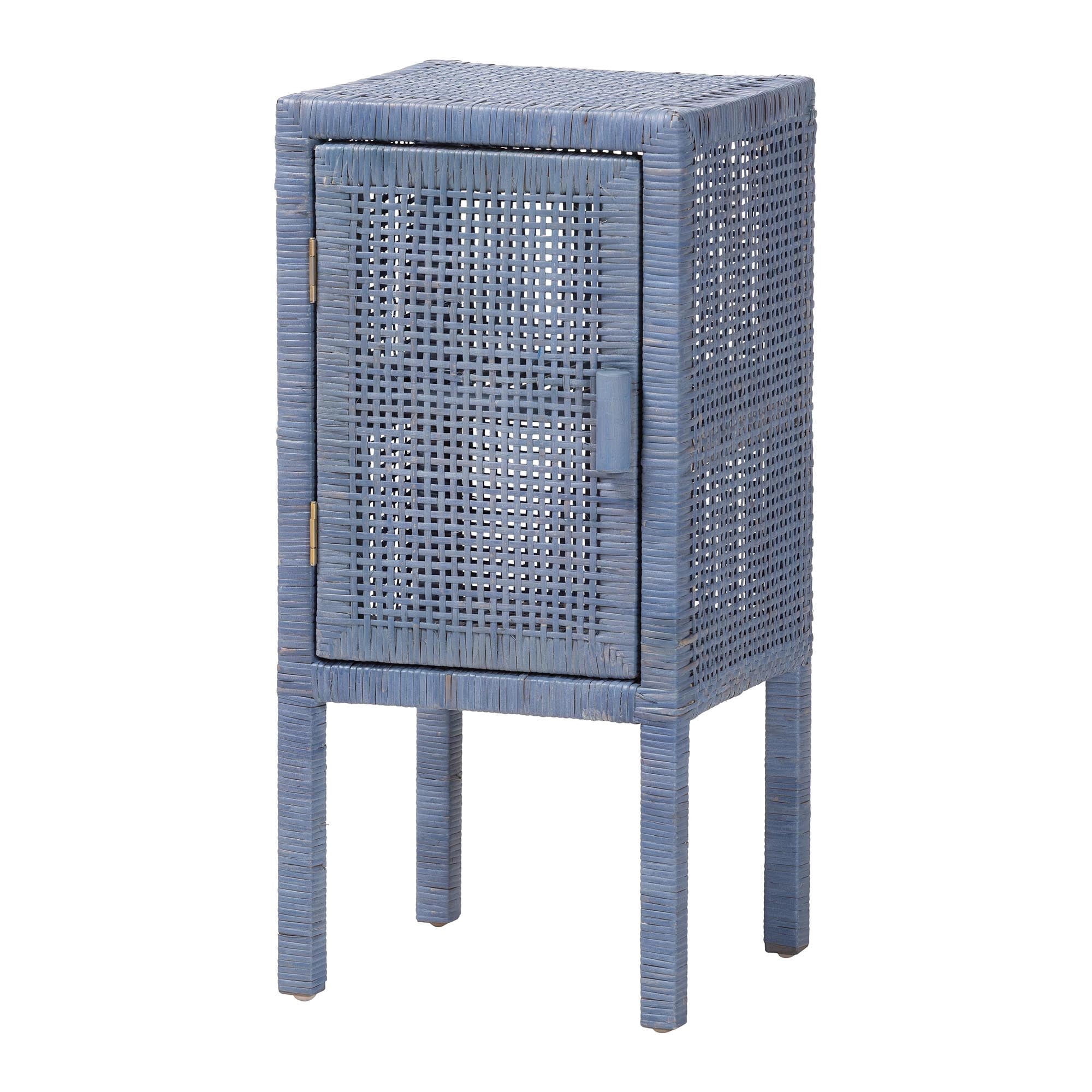 bali & pari Vivan Boho Nightstand, 2-Tier, Navy Blue