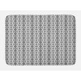 thumbnail image 1 of Geometric Bath Mat, Contemporary Abstract Pattern with Squares Monochromatic Design, Plush Bathroom Decor Mat with Non Slip Backing, 29.5" X 17.5", Charcoal Grey and White, by Ambesonne, 1 of 2