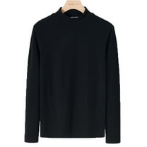 LIaqionyy Thermal Underwear for Men Mock Neck Fleece Lined Base Layer Tops Warm Undershirt Winter Clothes