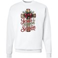 thumbnail image 2 of Inktastic Jesus is the Reason for the Season Christian Cross Adult Sweatshirt, 2 of 4