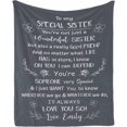 thumbnail image 1 of LHSHID Personalized My Best Sister Blanket Custom Throw Blanket Birthday Gift Idea for Her BFFs Women Sister Gifts for Sister BFF Soul Sister Gifts Long Distance Gifts, 1 of 5