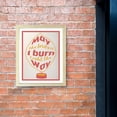 thumbnail image 5 of Designs ByLITA May The Bridges I Burn Light The Way, 5 x 7 Wooden Wall Print Inspirational (Framed) | Funky Home Decor, 5 of 6