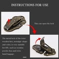 thumbnail image 4 of 8-Pack Retro Style Box Toggle Latch Antique Metal Duckbilled Hasp Latch Catch with Padlock Hole for Jewelry Box Cabinet, 4 of 5