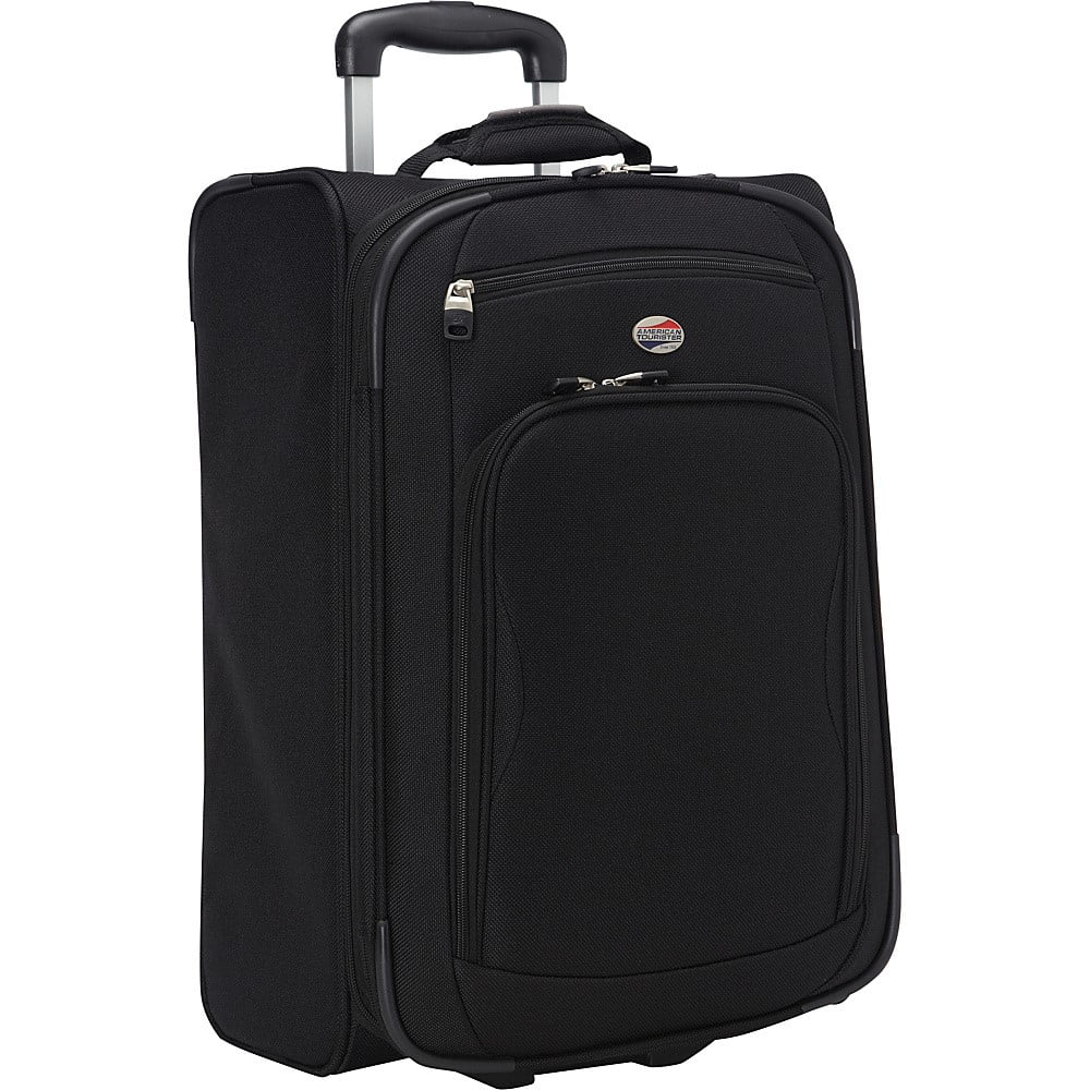 Black American Tourister Luggage Splash 21 Upright Suitcase 21 Inch
