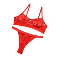 thumbnail image 3 of PENGXIANG 2Pcs Lace Hot Underwear Set Bra Underpant Gift for Women, 3 of 8