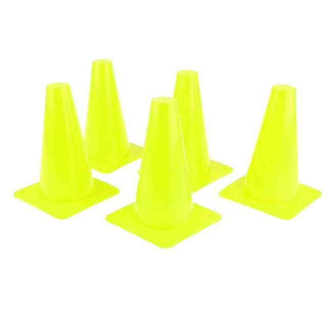 Almencla 5pcs 15cm Cône pour la Formation de Sport de Football Skateboard Vert