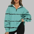 thumbnail image 2 of Dyegold Womens Oversized Half Zip Pullover Long Sleeve Sweatshirt Quarter Zip Trendy Hoodie Ouffits Teen Girls Fall Clothes, 2 of 6