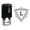 Black, variant on Printtoo L Alphabet Swirl Border Triangle Monogram Initial Self Inking Rubber Stamp Office Stationary