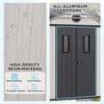 thumbnail image 4 of DNYKER 10 x 12 FT Resin Outdoor Storage Shed, All-Weather Plastic Garden Shed with Floor, Lockable Doors & Windows, Plastic Tool Shed for Poolside, Backyard, Patio, 4 of 8