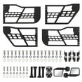 thumbnail image 5 of Homhougo—Towallmark Off-Road Safari Tubular Doors with Side View Mirror Compatible with Jeep Wrangler JK 2007-2018 (4-Door Only) - Set of 4 Half Tube Doors for Offroad Trail Adventure, 5 of 5