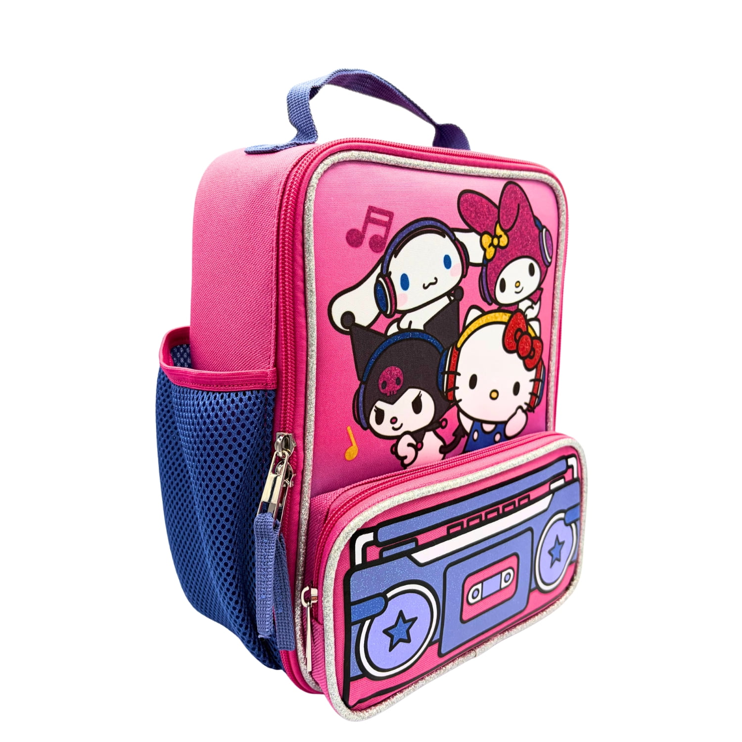Hello Kitty and Friends Insulated Reusable Lunch Bag with Front Pocket