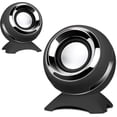 thumbnail image 2 of Computer USB-Power Speakers， Mini Desktop Speakers with HiFi Sound,Superior Stereo Sound,Double Horn, Perfect for Computer,Laptop-Black, 2 of 9