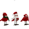 thumbnail image 4 of Christmas 2PCS Standing Bird Ornaments Figurine Handmade Cute Fabric Xmas Birds Statue Ornament for Home Tabletop Centerpiece Indoor Christmas Decor Prop Gift, 4 of 7