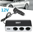 thumbnail image 1 of Adaptateur Chargeur Multiprise Triple Séparateur Port USB 12V, 1 of 9