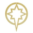 thumbnail image 1 of Package of 1, Jumbo 13. 5" X 18" 1/4" Baltic Birch Plywood Bethlehem Star Ornament Wood Cutout For Art & Craft Project, Made in USA, 1 of 1
