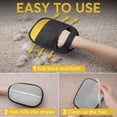 thumbnail image 3 of Pet hair removal glove for dogs and cats, electrostatic pet hair remover for laundry, couch, carpet, clothing, bed, car seat, furniture, reusable magic brush grooming tool, black, 3 of 6