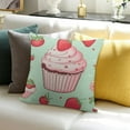 thumbnail image 3 of Cartoon Cake Cushion Case for Kids Boys Girls Teens Toddler Green Pink Decorative Pillowcase Yunmy Food Home Decor, 3 of 5