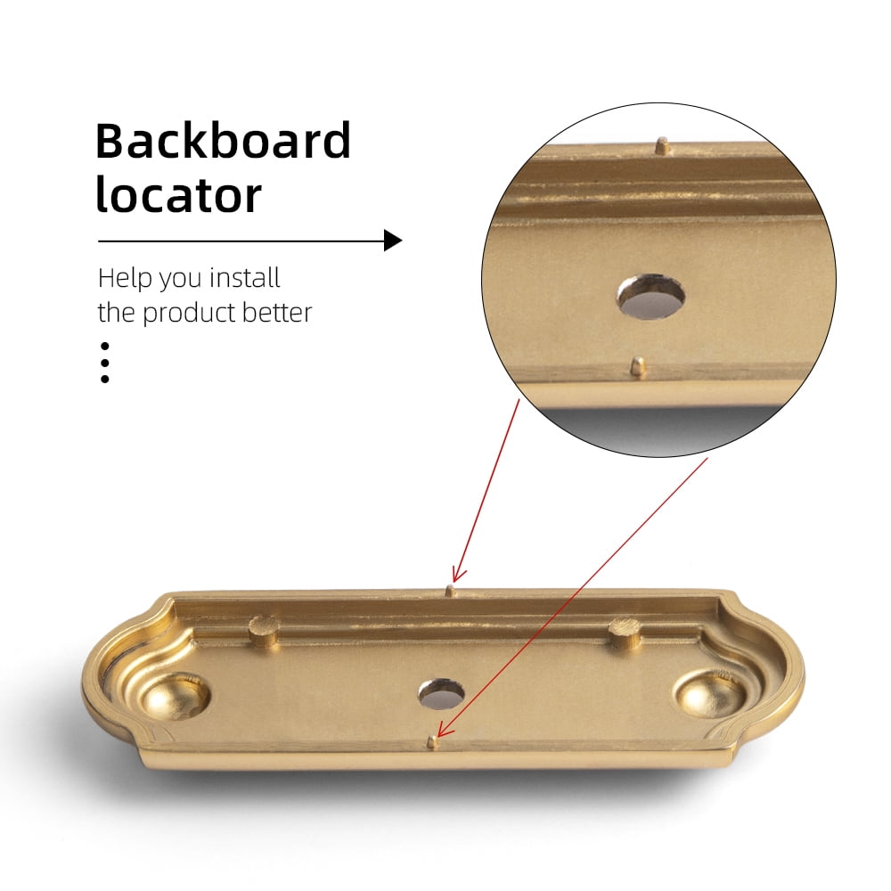 Goo-Ki 12 Packed Oval Champagne Bronze Cabinet Knobs with Square Backplate, Zinc Alloy Cabinet Handles Hardware for Cupboard,Dresser & Drawer