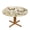 Butterfly Flowers, variant on Ocean Turtle Round Fitted Tablecloths with Elastic, Waterproof Table Cover for Outdoor Indoor Patio Home Kitchen - Fits Tables 40" to 44" Diameter