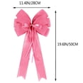 thumbnail image 2 of Lazo de arpillera rosa Tree Topper Hongsome, 28 x 50 cm, 2 unidades, 2 of 6