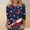 Red, variant on Cavosen Independence Day Shirts Women Patriotic 3/4 Sleeve Crewneck Tops USA Star Striped Print T Shirts Lady XL Independence Day Casual Shirts 4th of July Tunic Tees 2025 Patriotic Outfits