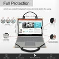 thumbnail image 5 of Lenovo IdeaPad 1i 15 Laptop Sleeve, Leather Laptop Case for Lenovo IdeaPad 1i 15 with Accessories Bag Handle (Black), 5 of 9