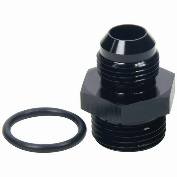 Allstar Performance ALL49843 Fitting - Adapter - Straight -8AN Male to -10AN Male O-Ring - Aluminum - Blk Anodized - Each