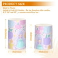 thumbnail image 3 of Pastel Princess Pumpkin Flameless LED Candle Set with Remote, Battery Operated Color Changing Pillar Candles, Set of 2, 3 of 7