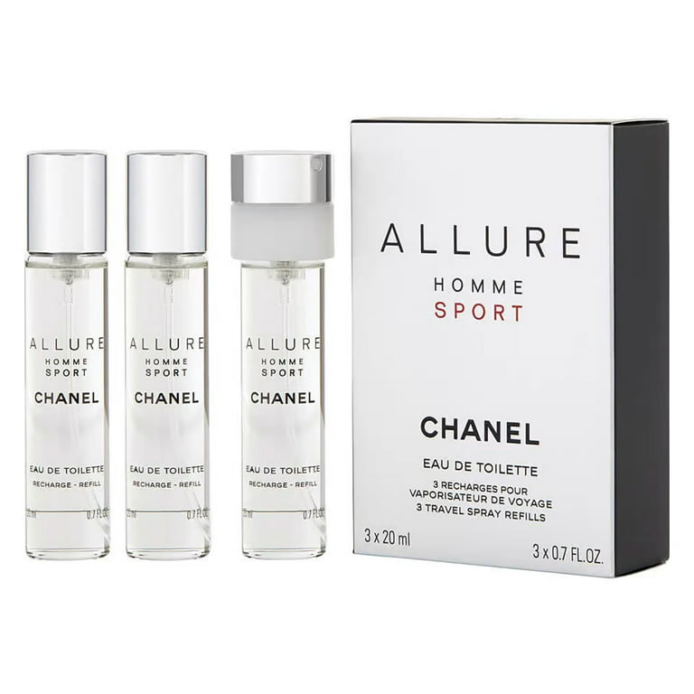 Chanel Allure Homme Sport Eau Toilette x 20 ml (3 x 0.7 oz) - Walmart.com