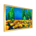 thumbnail image 2 of Designart 'Yellow Blossoming Flowers Landscape With Green Trees' Traditional Framed Art Print, 2 of 4